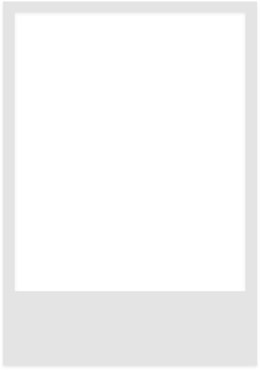 Cutout polaroid photo frame or foto frame